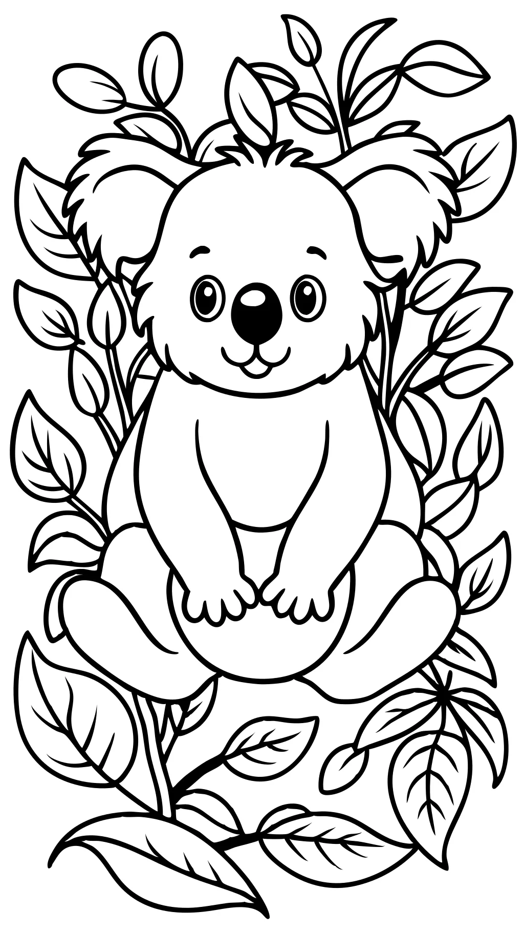 Páginas para colorear Koala Bear